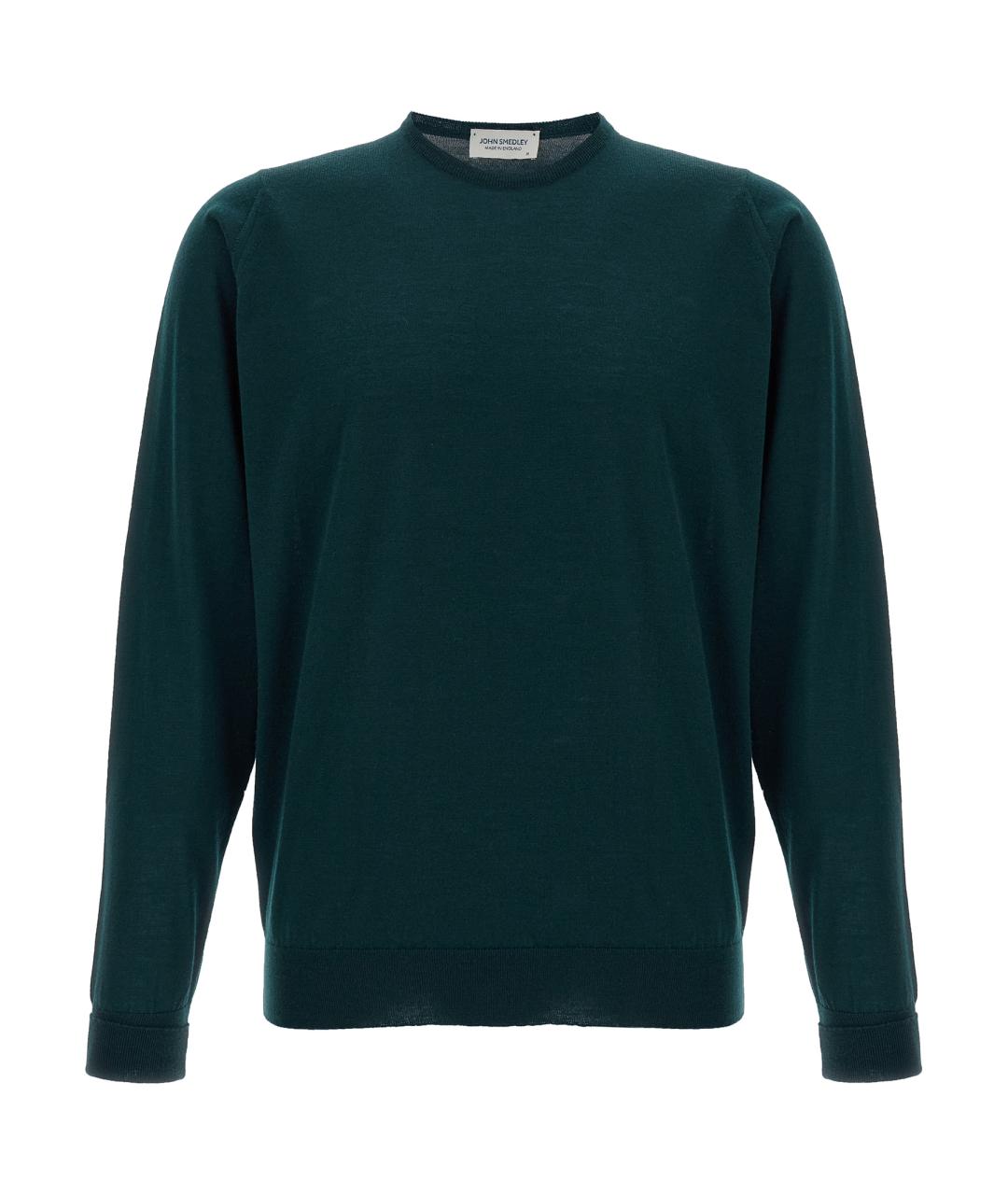 JOHN SMEDLEY Зеленый шерстяной джемпер / свитер, фото 1