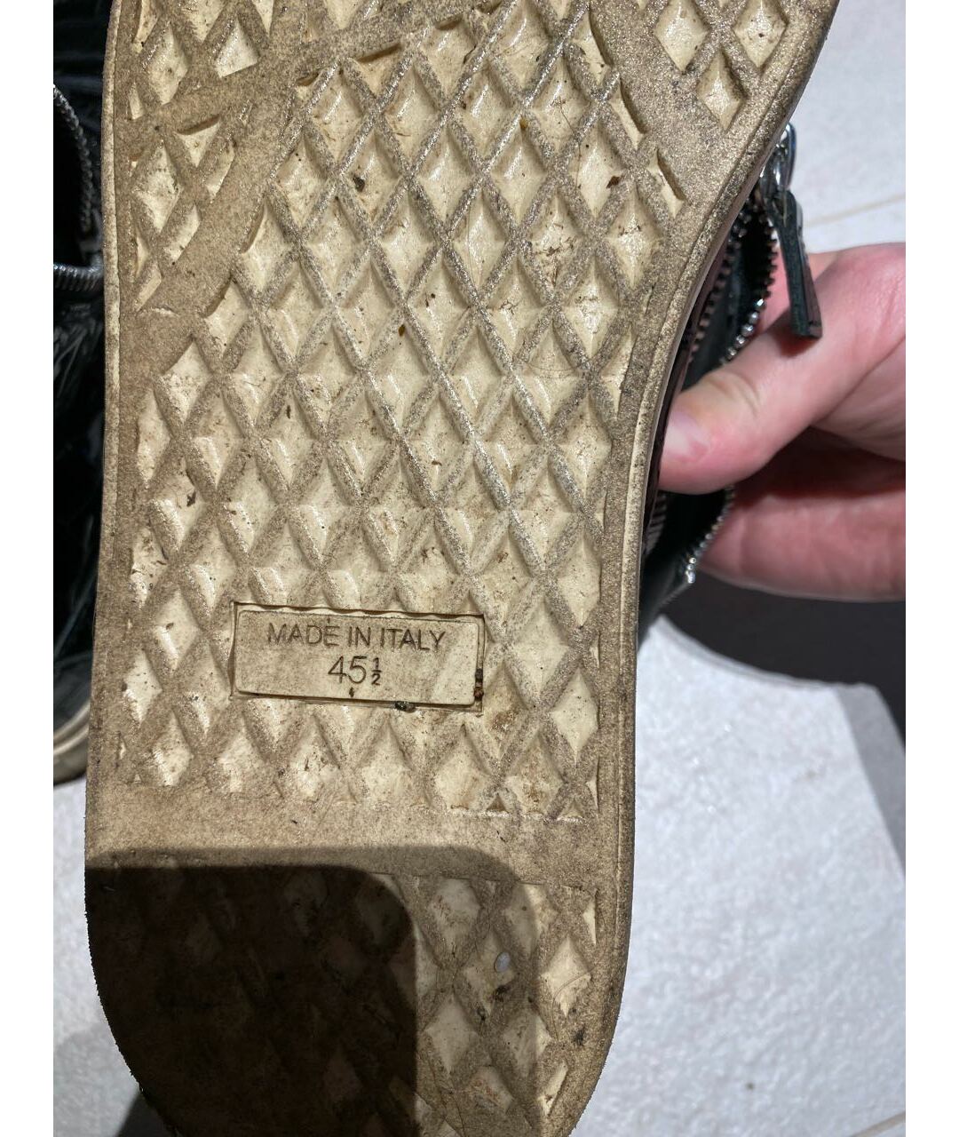 GIUSEPPE ZANOTTI DESIGN Черные высокие кроссовки / кеды из лакированной кожи, фото 5