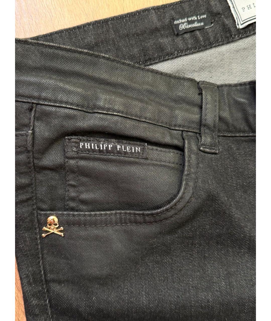 PHILIPP PLEIN Черные хлопковые детские джинсы, фото 5