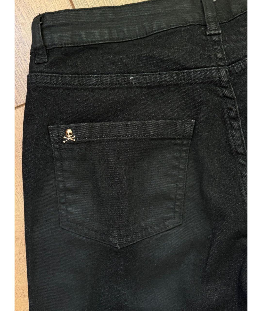 PHILIPP PLEIN Черные хлопковые детские джинсы, фото 4