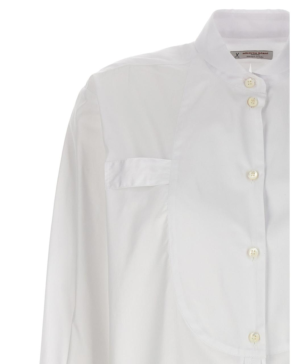 ALBERTO BIANI Белая хлопковая рубашка, фото 3