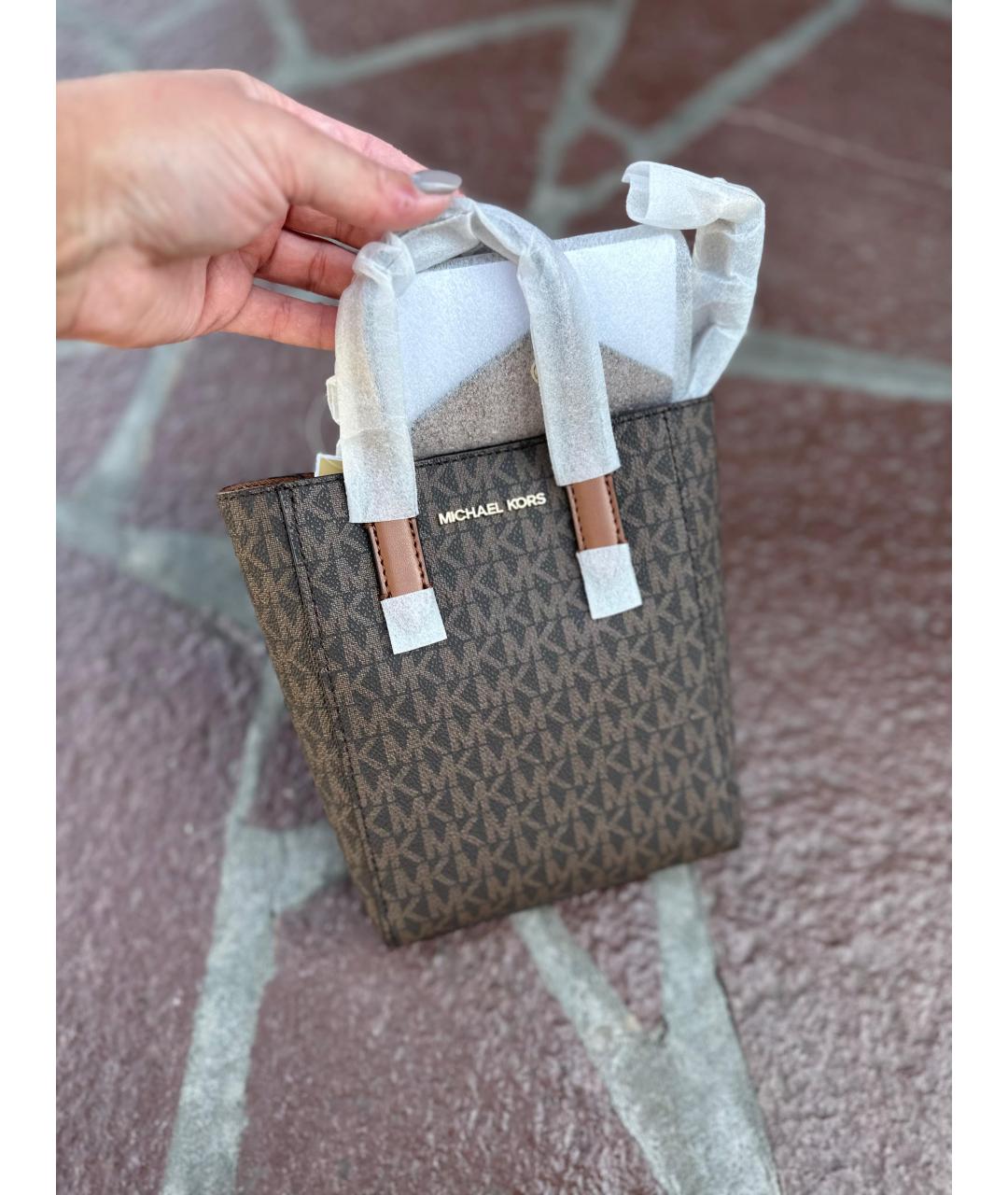 MICHAEL KORS Коричневая сумка через плечо, фото 5