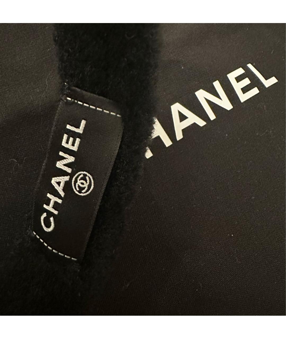 CHANEL Черные кожаные наушники, фото 5
