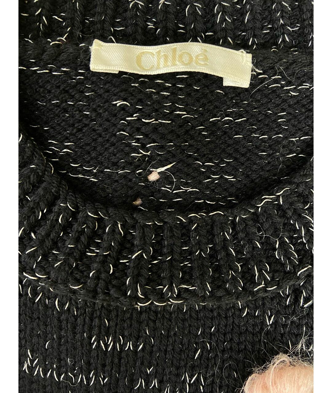 CHLOE Черный шерстяной джемпер / свитер, фото 4