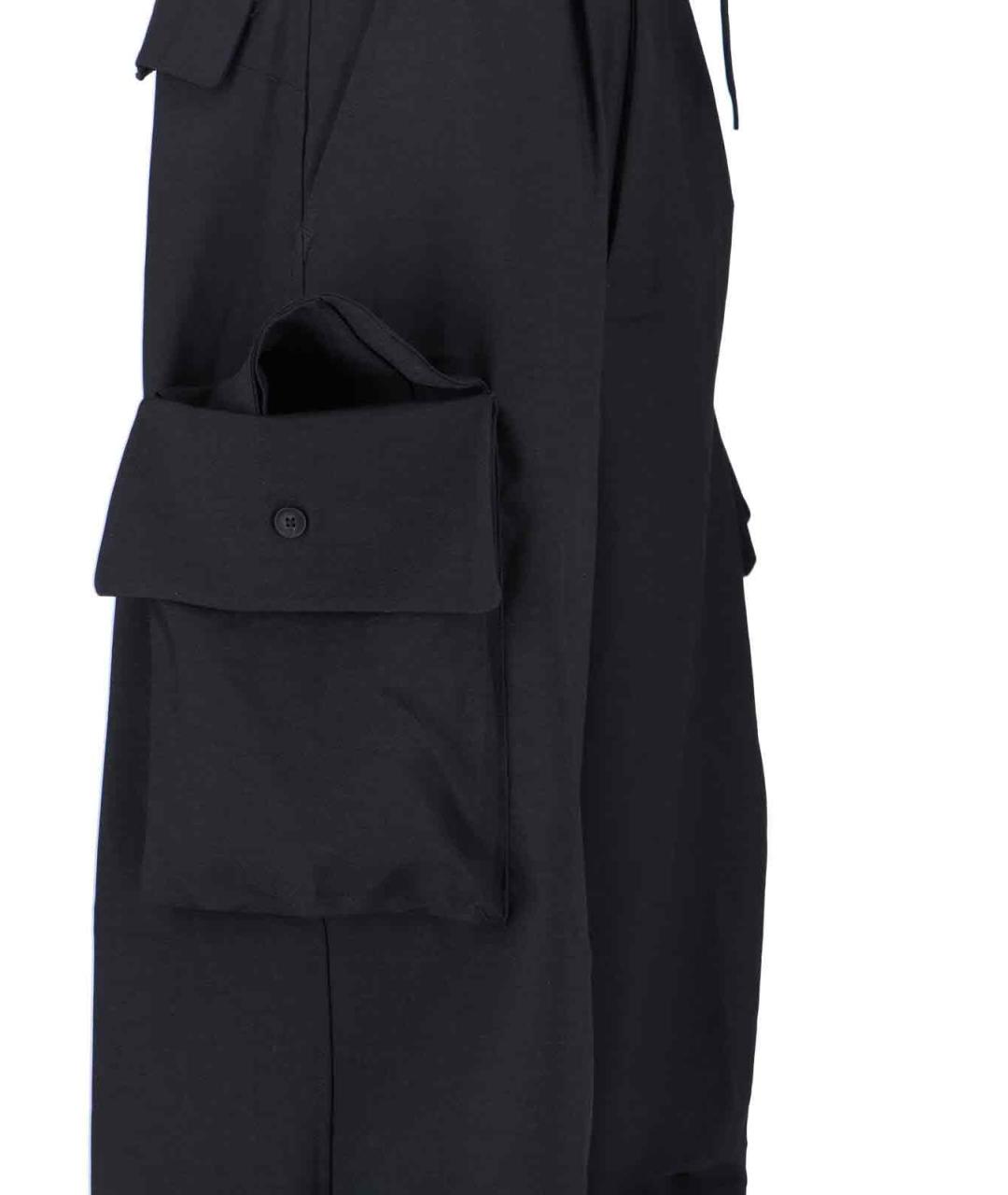 Y-3 Черные прямые брюки, фото 4