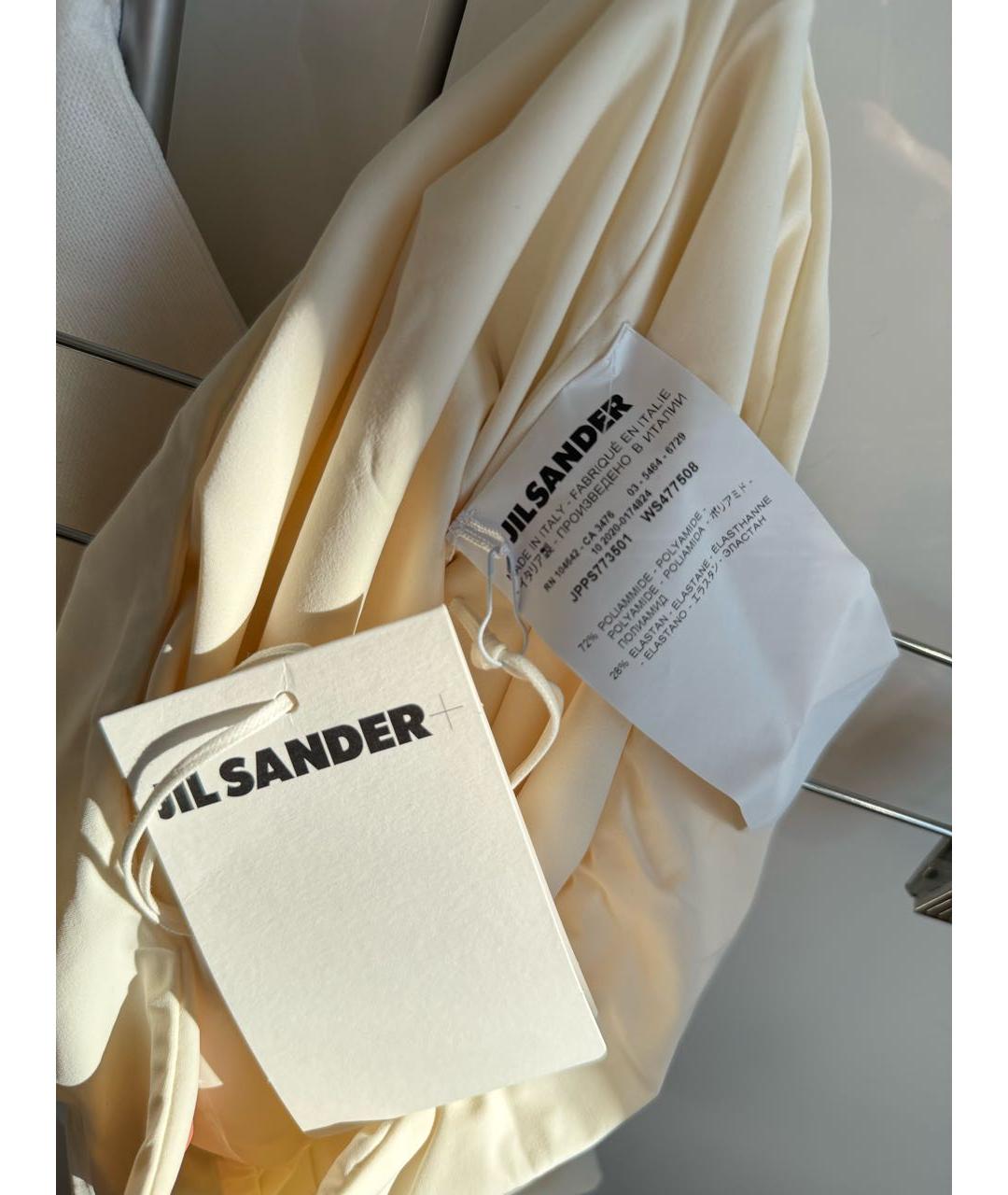 JIL SANDER Белый полиамидовый купальник, фото 8