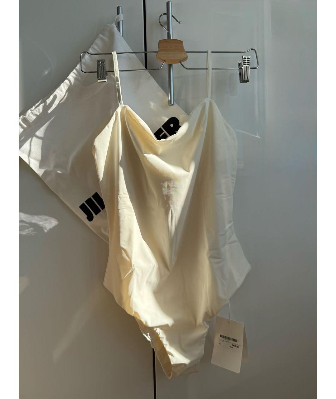JIL SANDER Белый полиамидовый купальник, фото 6