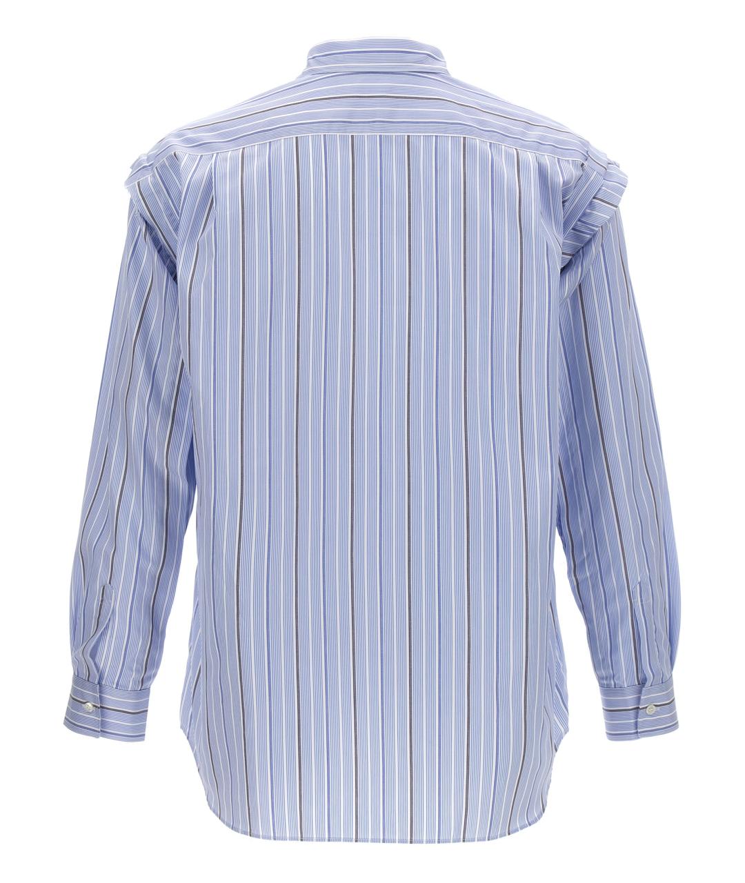 COMME DES GARÇONS SHIRT Голубая хлопковая кэжуал рубашка, фото 2