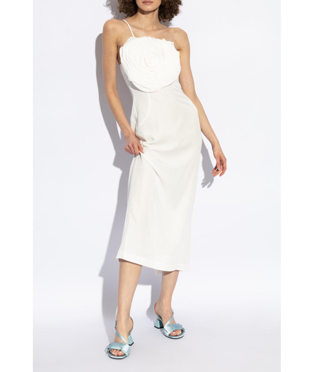 BLUMARINE Белое коктейльное платье, фото 6