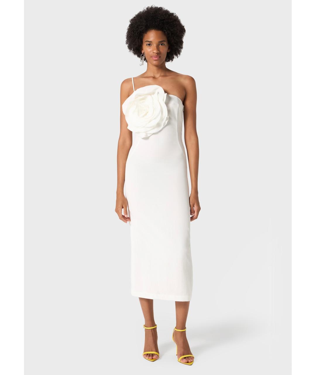 BLUMARINE Белое коктейльное платье, фото 3