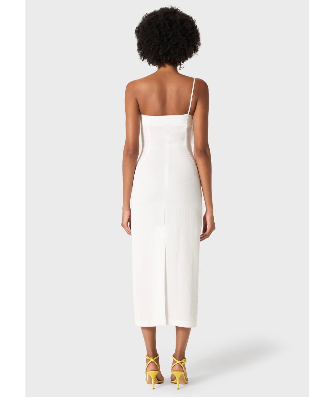 BLUMARINE Белое коктейльное платье, фото 4