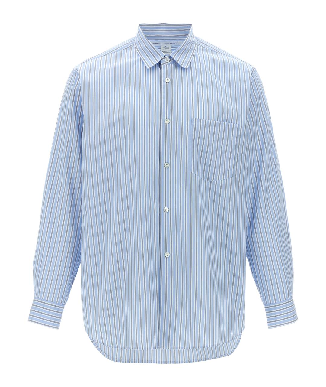 COMME DES GARÇONS SHIRT Голубая хлопковая кэжуал рубашка, фото 1