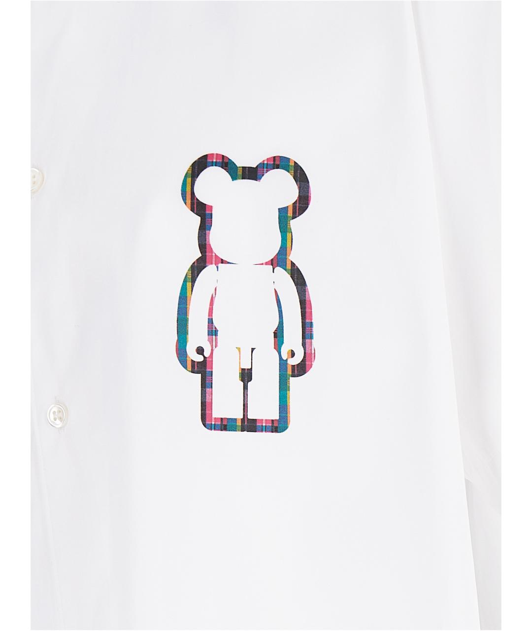 COMME DES GARÇONS SHIRT Белая хлопковая кэжуал рубашка, фото 4