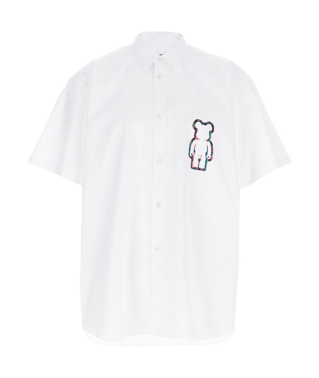 COMME DES GARÇONS SHIRT Белая хлопковая кэжуал рубашка, фото 1