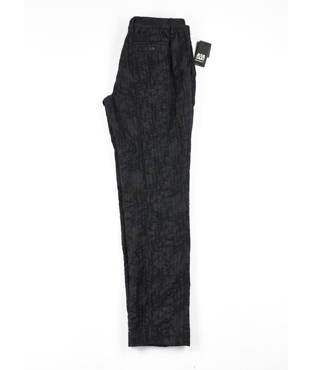 JUICY COUTURE Черные ацетатные классические брюки, фото 2