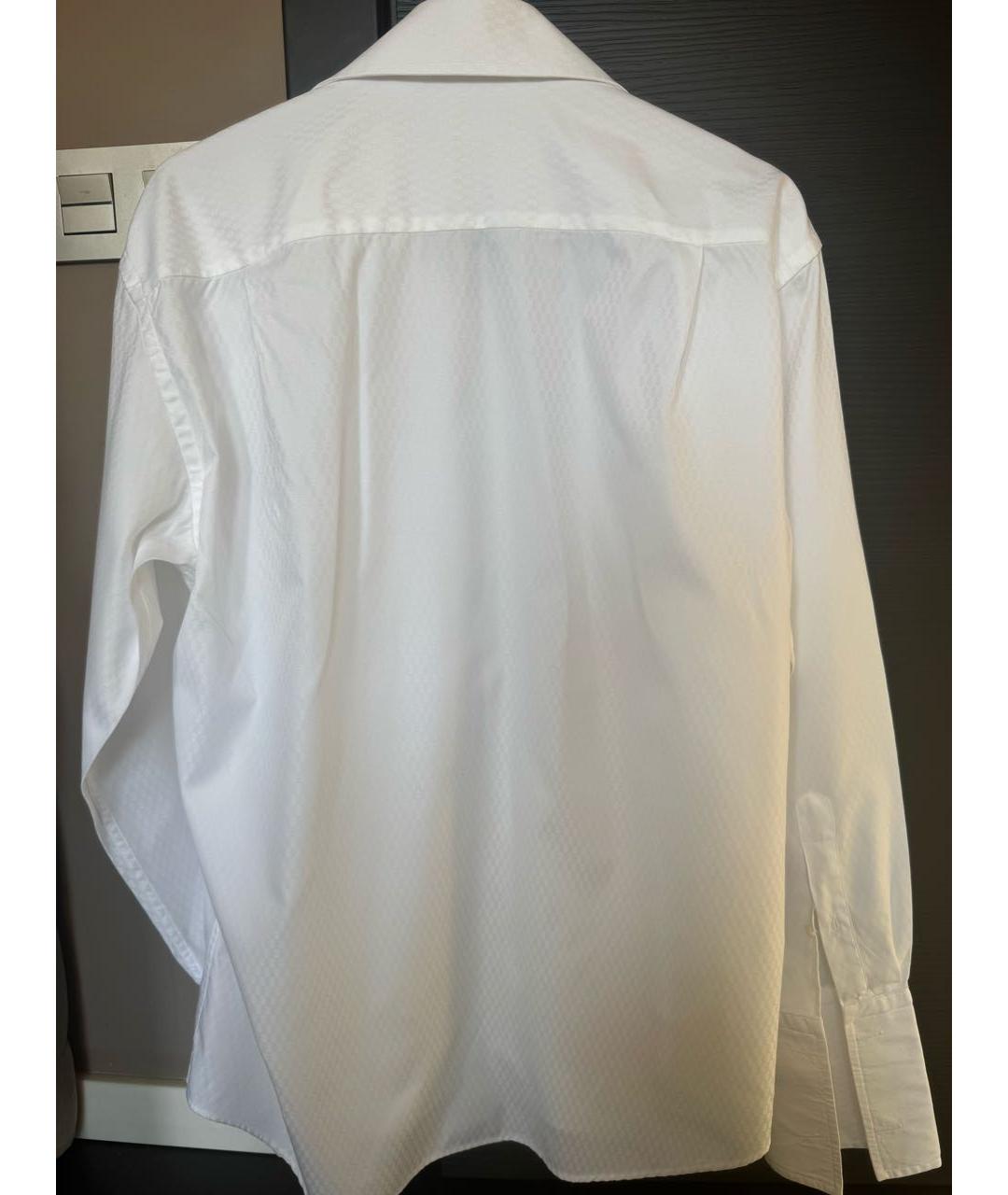 CORNELIANI Белая хлопковая классическая рубашка, фото 2