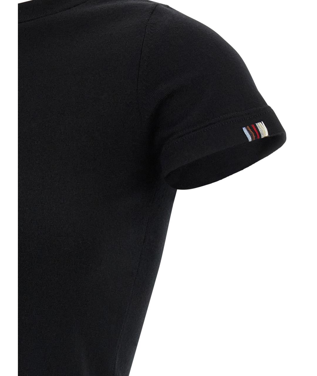 EXTREME CASHMERE Черная хлопковая футболка, фото 4