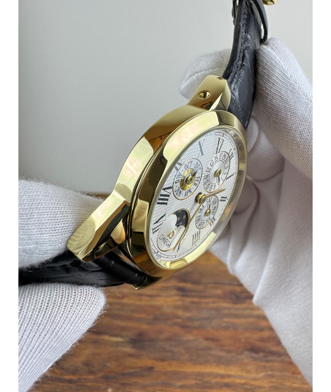 OMEGA Золотые часы из желтого золота, фото 4