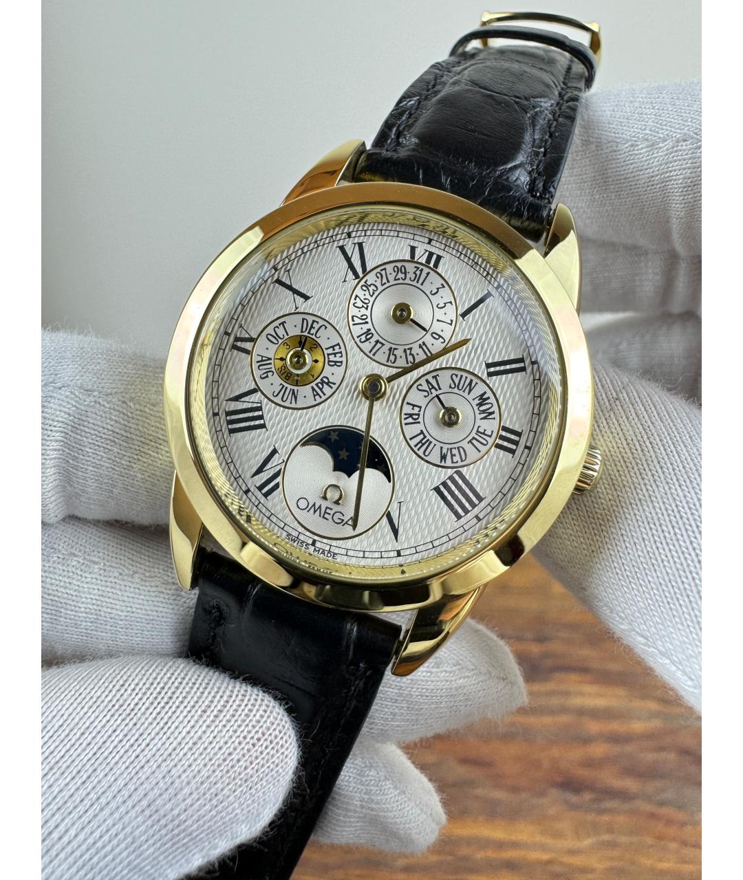 OMEGA Золотые часы из желтого золота, фото 2
