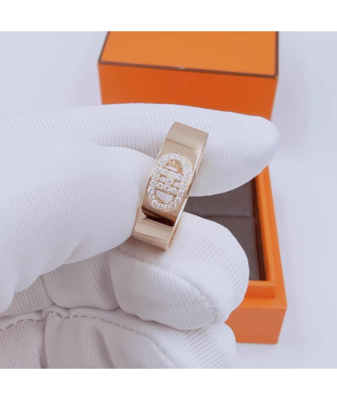 HERMES Розовое кольцо из розового золота, фото 5