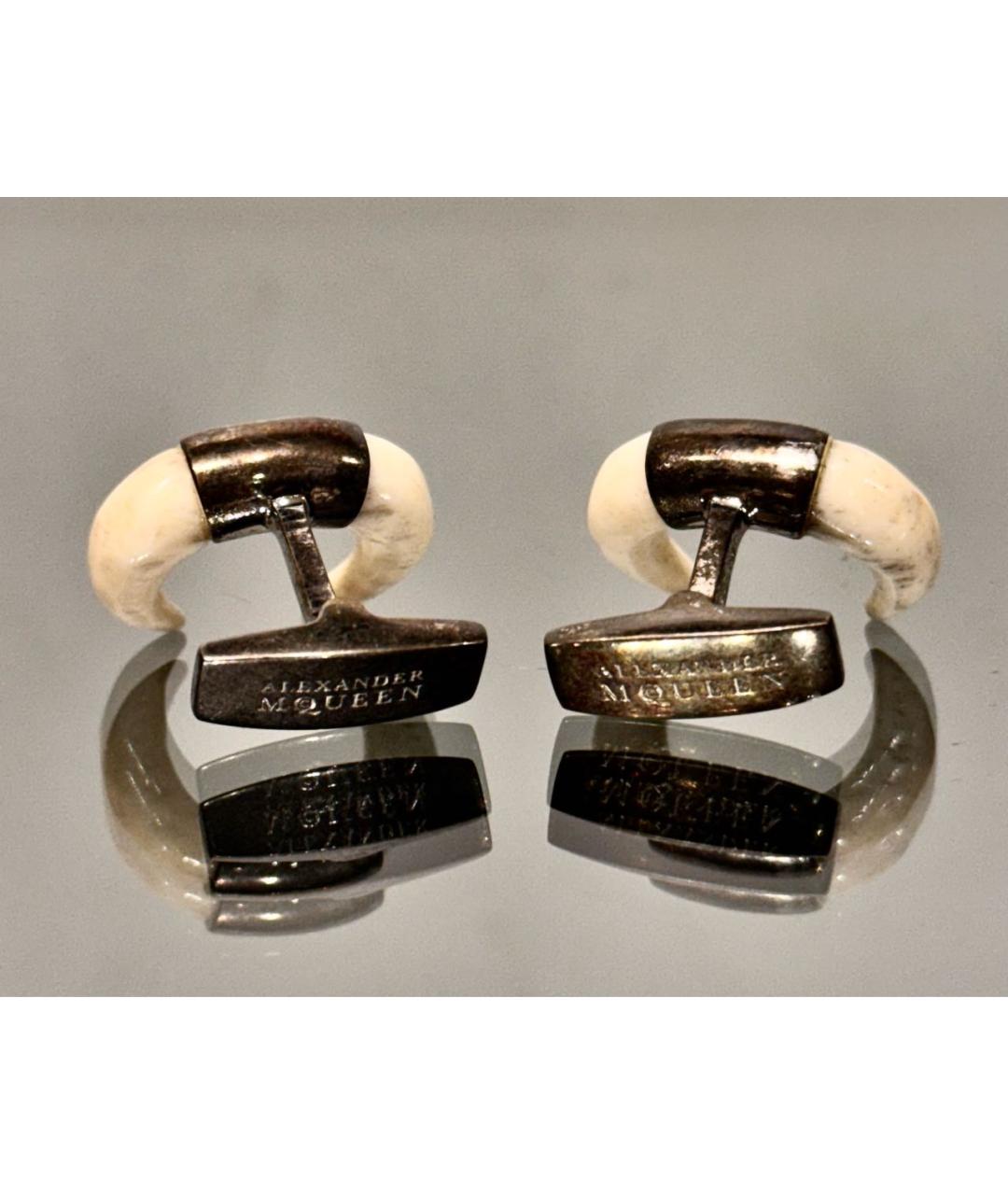 ALEXANDER MCQUEEN Белые запонки, фото 3