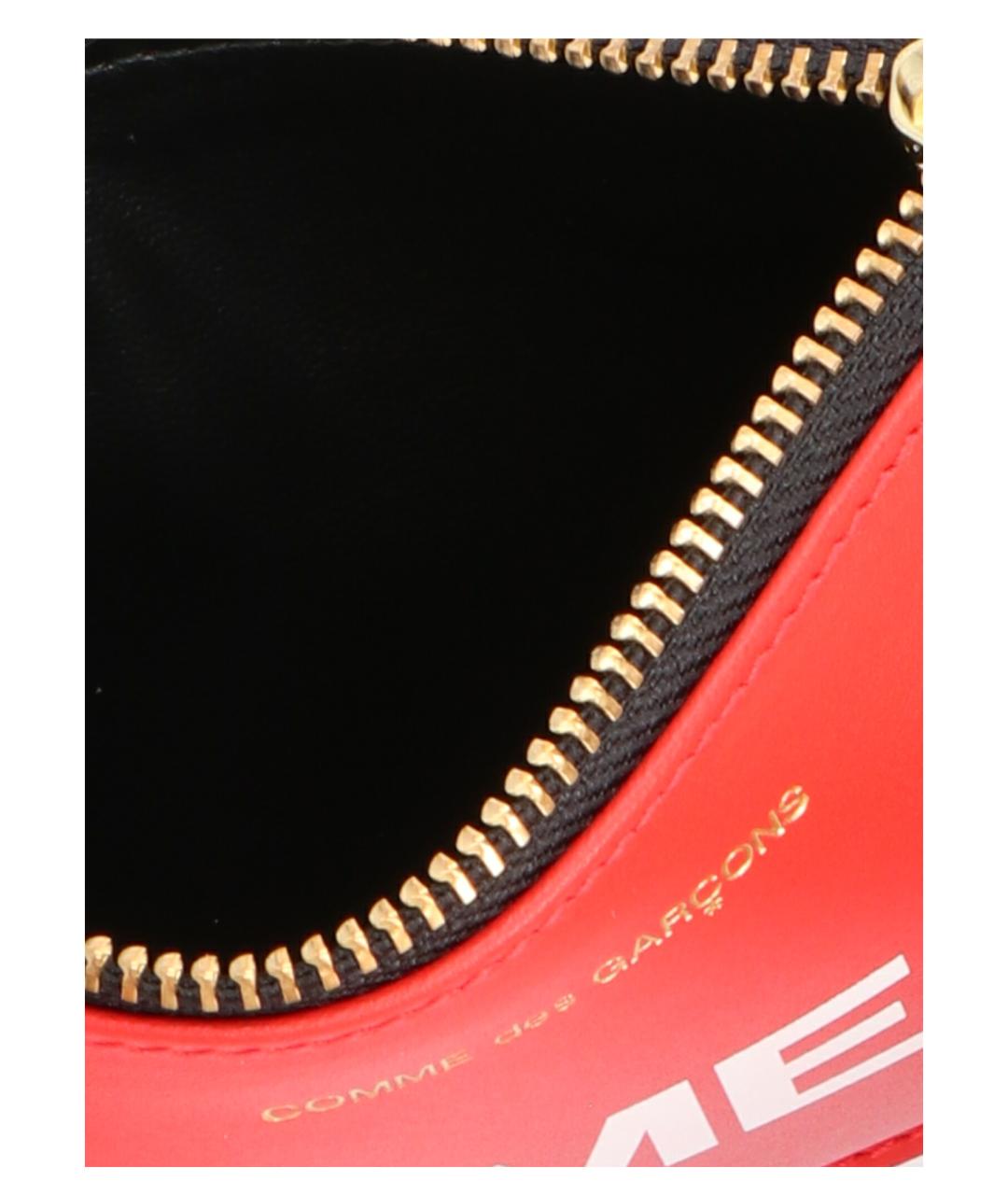 COMME DES GARÇONS WALLET Красный кожаный кошелек, фото 3