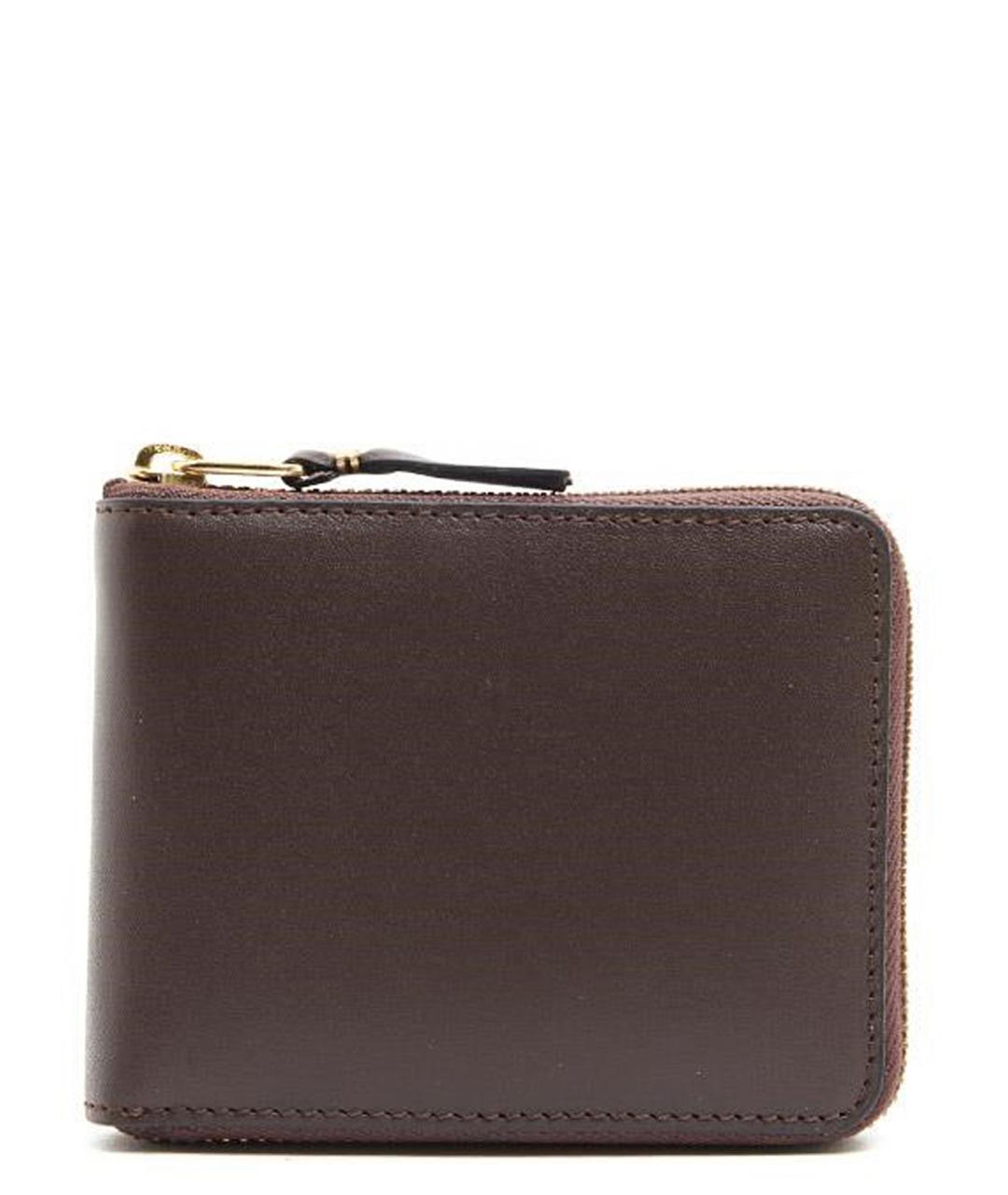 COMME DES GARÇONS WALLET Коричневый кожаный кошелек, фото 1