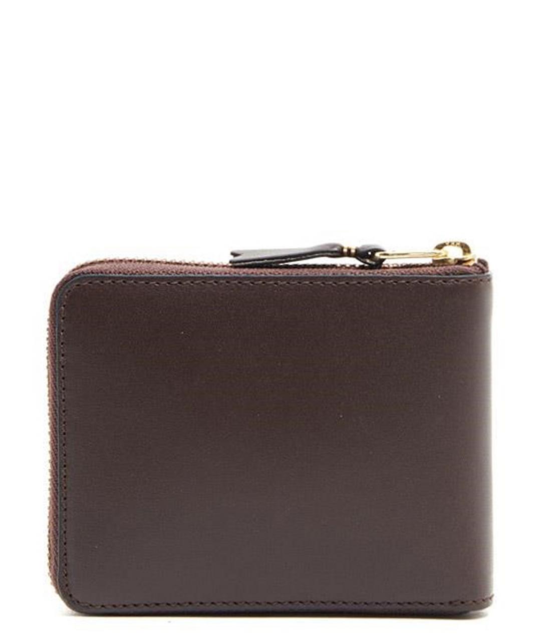 COMME DES GARÇONS WALLET Коричневый кожаный кошелек, фото 2