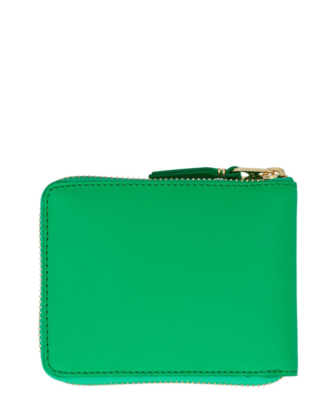 COMME DES GARÇONS WALLET Зеленый кожаный кошелек, фото 2