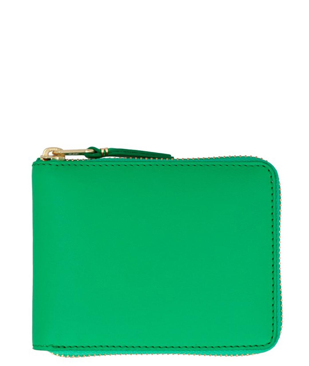 COMME DES GARÇONS WALLET Зеленый кожаный кошелек, фото 1