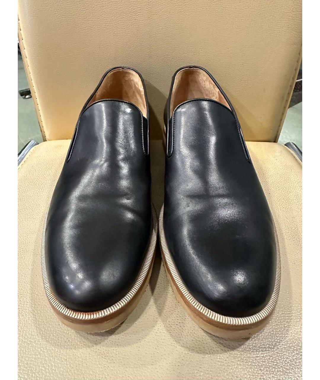 DRIES VAN NOTEN Черные кожаные туфли, фото 2