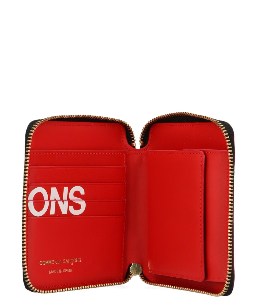 COMME DES GARÇONS WALLET Красный кожаный кошелек, фото 3
