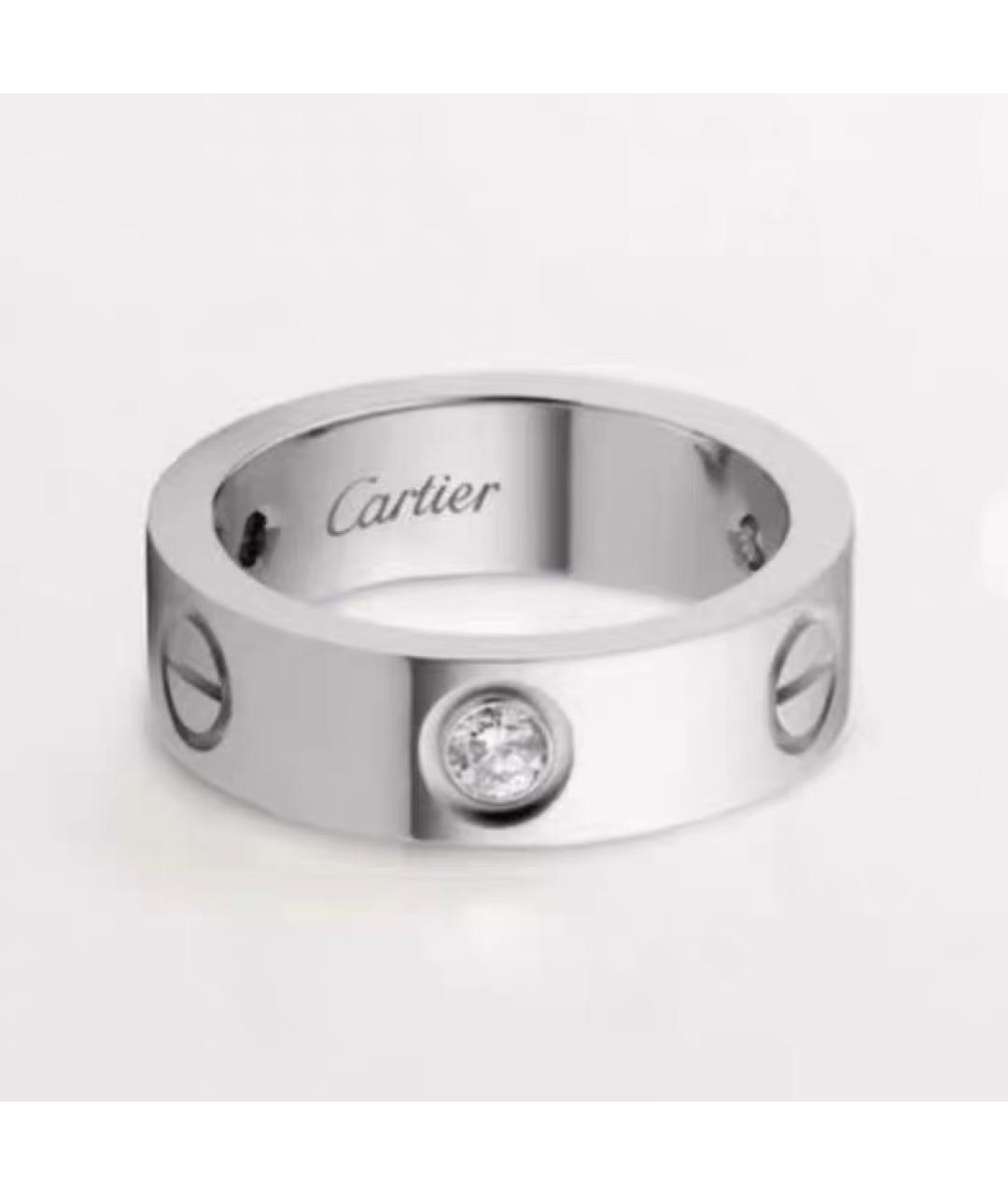 CARTIER Белое кольцо из белого золота, фото 7