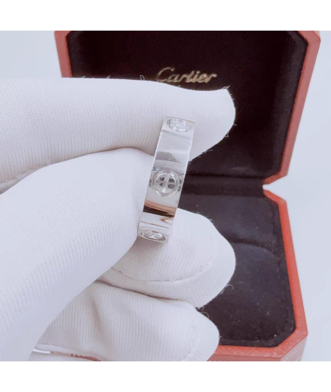 CARTIER Белое кольцо из белого золота, фото 5