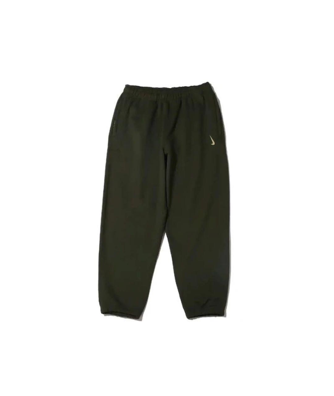 NIKE Хаки хлопковые повседневные брюки, фото 1