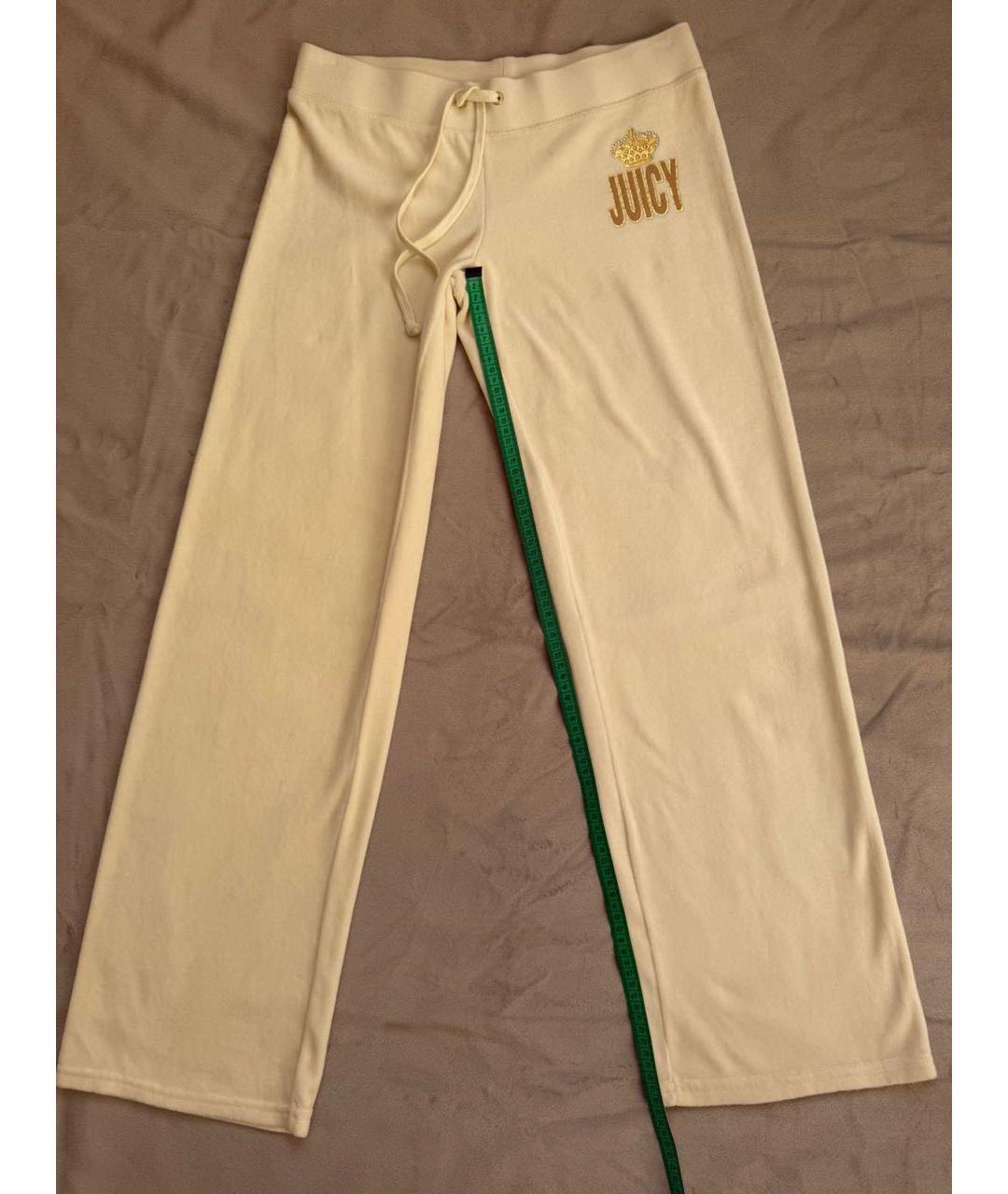 JUICY COUTURE Белые хлопковые спортивные брюки и шорты, фото 6