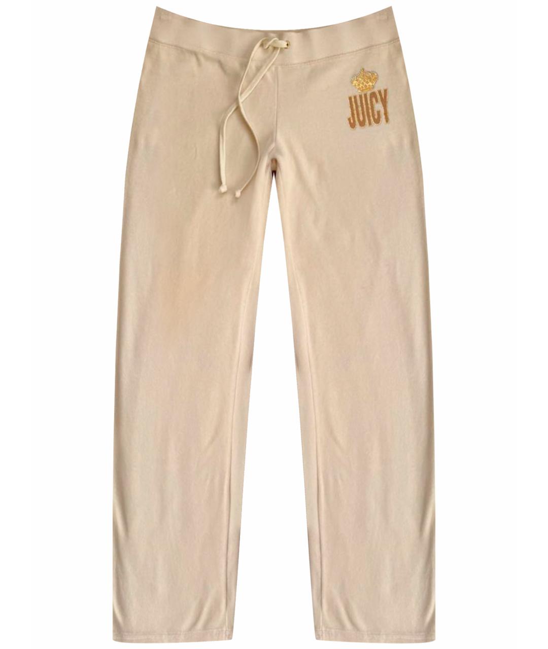 JUICY COUTURE Белые хлопковые спортивные брюки и шорты, фото 1