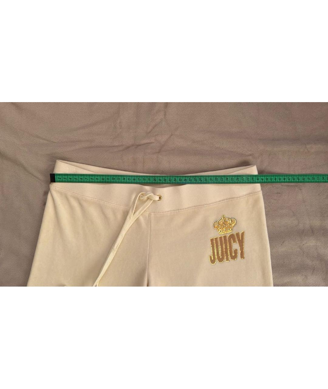 JUICY COUTURE Белые хлопковые спортивные брюки и шорты, фото 7