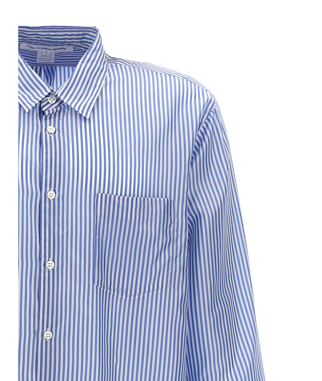 COMME DES GARÇONS SHIRT Голубая кэжуал рубашка, фото 3