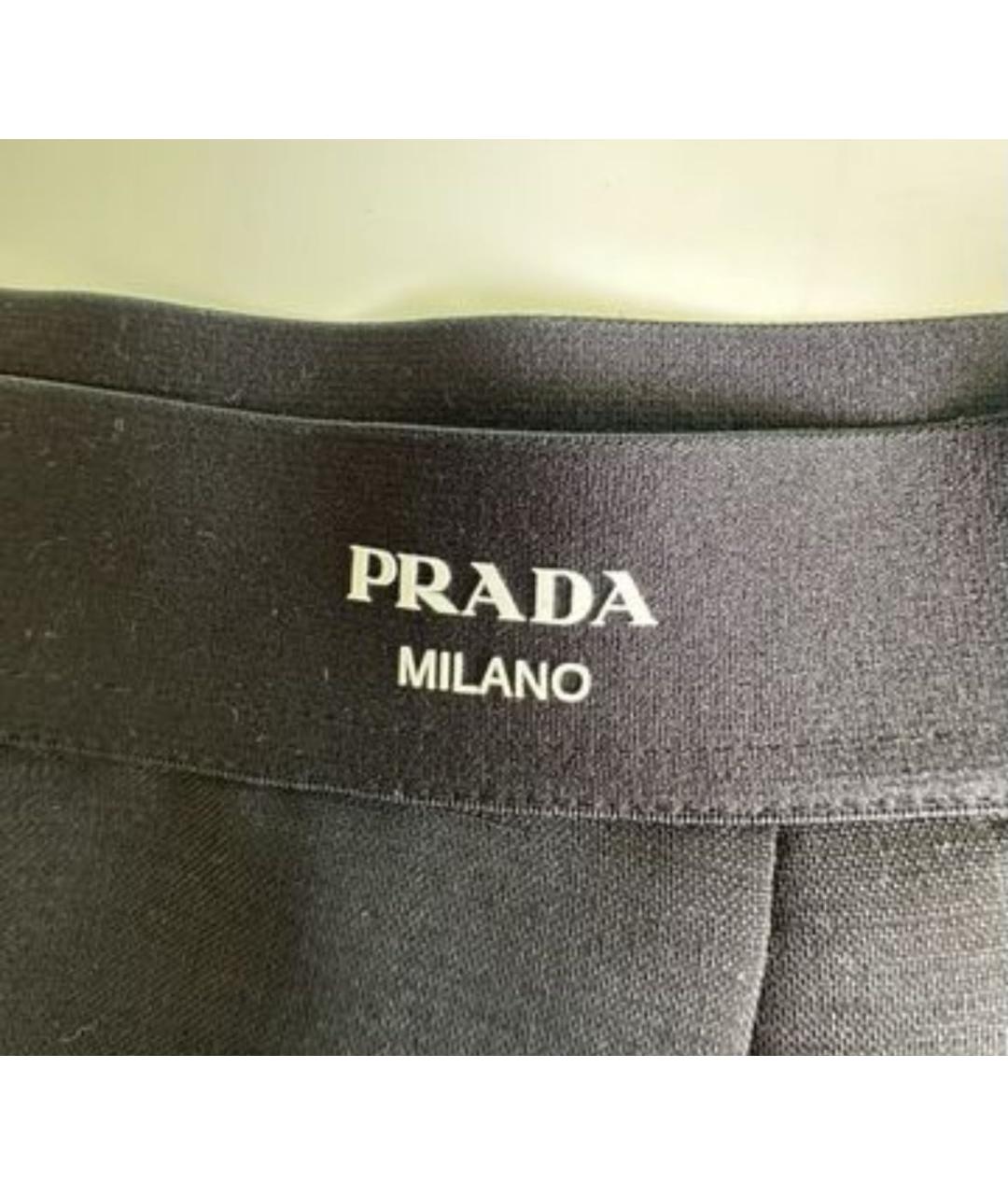 PRADA Черные шерстяные шорты, фото 4