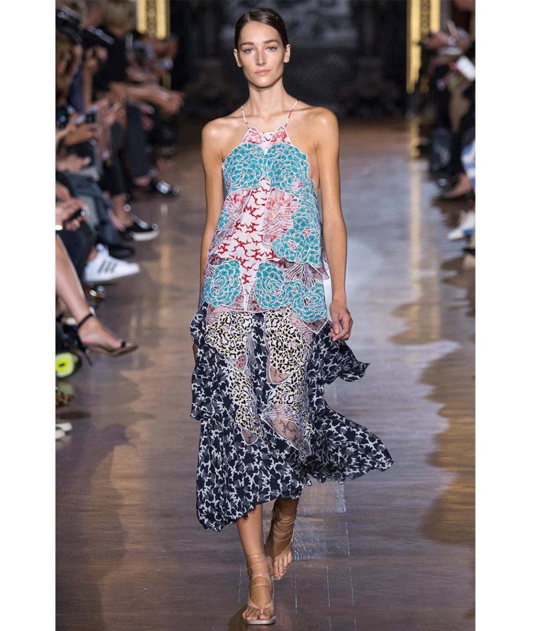 STELLA MCCARTNEY Мульти шелковая майка, фото 8