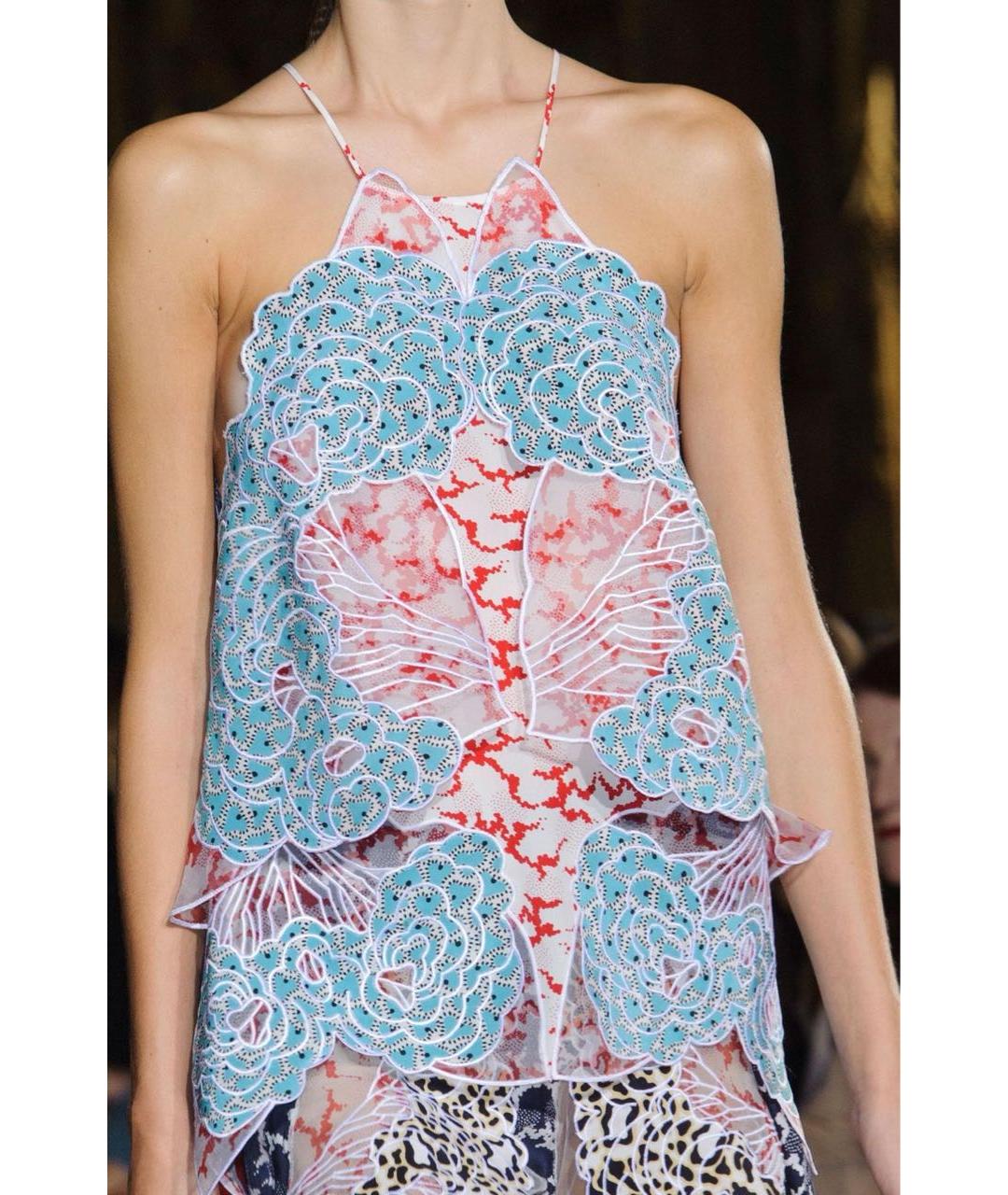 STELLA MCCARTNEY Мульти шелковая майка, фото 7