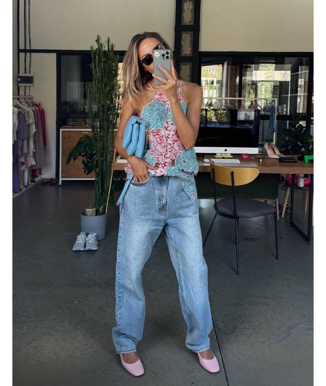 STELLA MCCARTNEY Мульти шелковая майка, фото 5