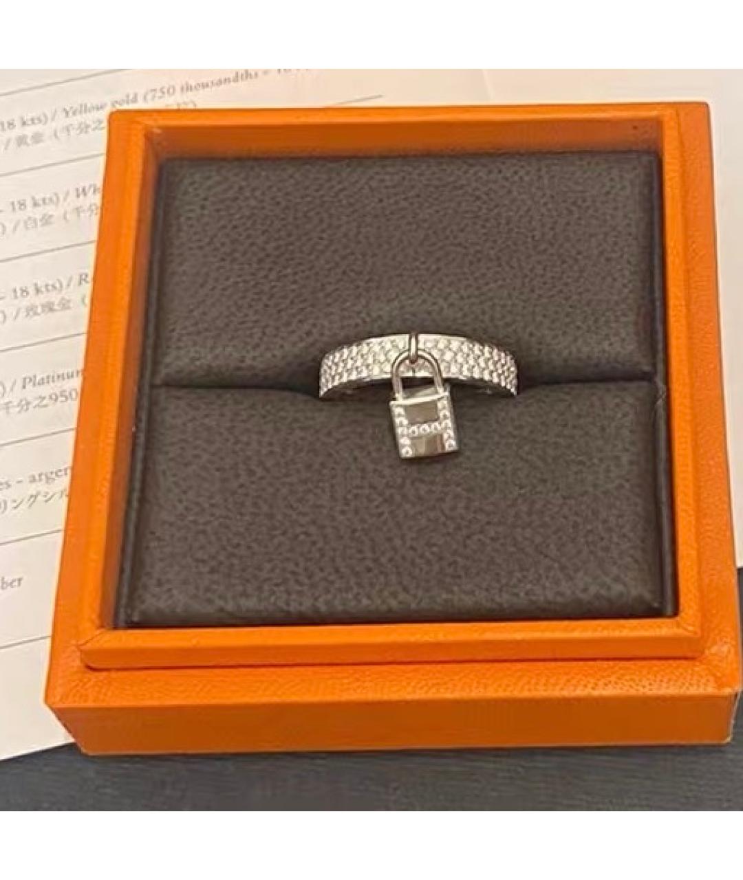 HERMES Белое кольцо из белого золота, фото 2