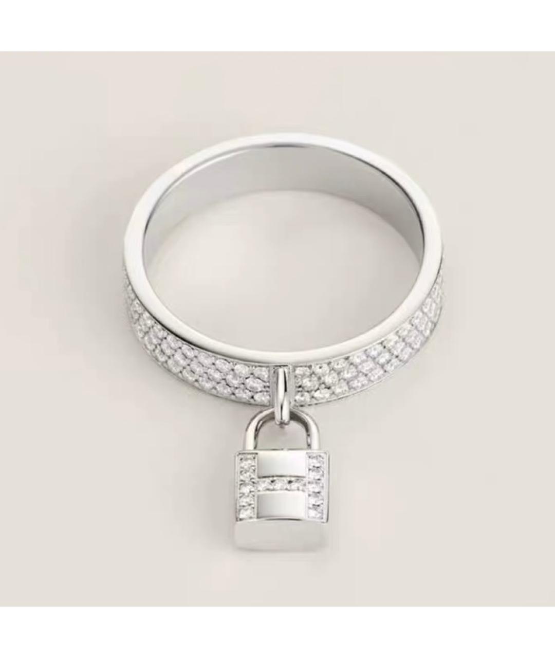 HERMES Белое кольцо из белого золота, фото 6