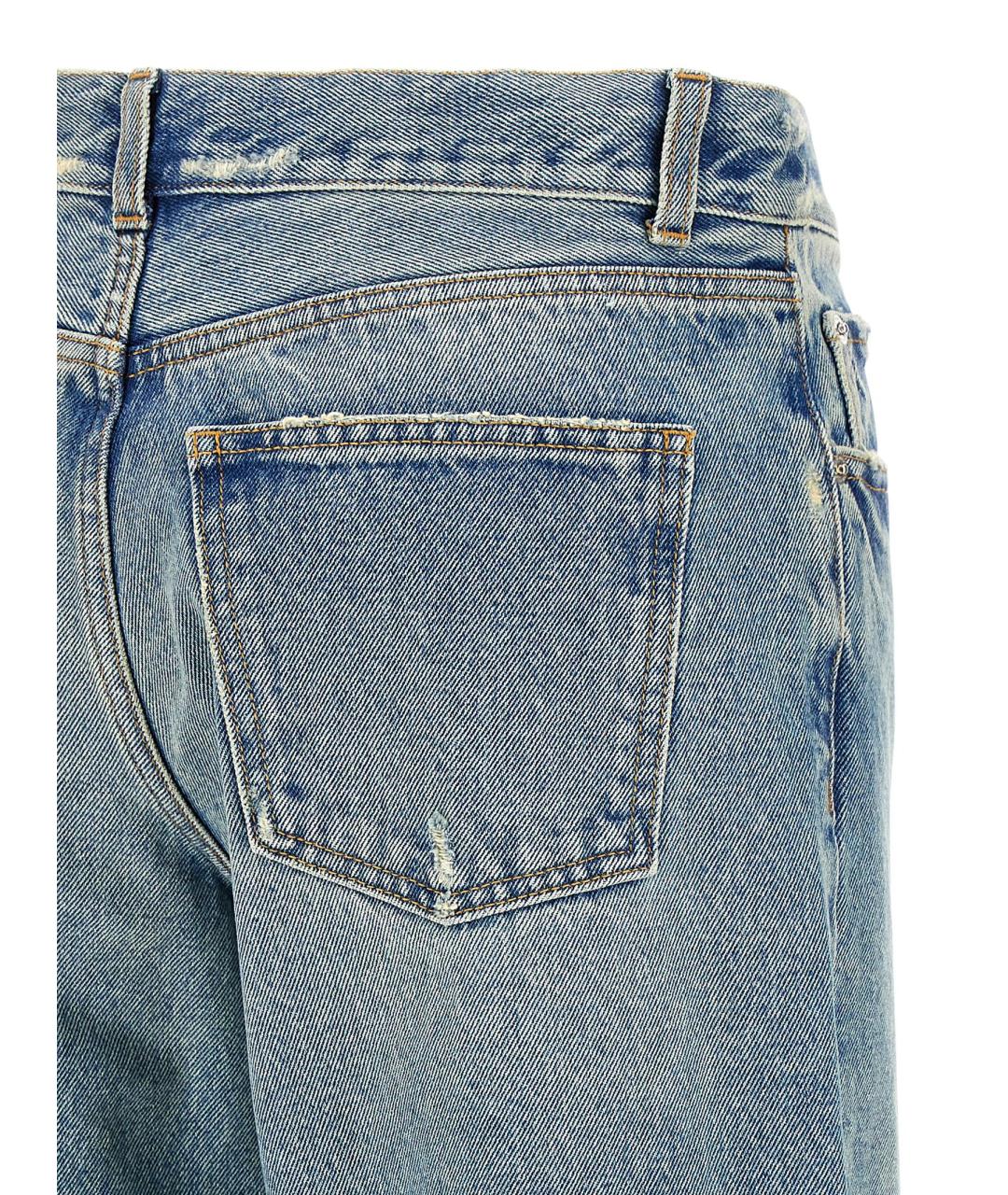 ARMARIUM Голубые хлопковые прямые джинсы, фото 4