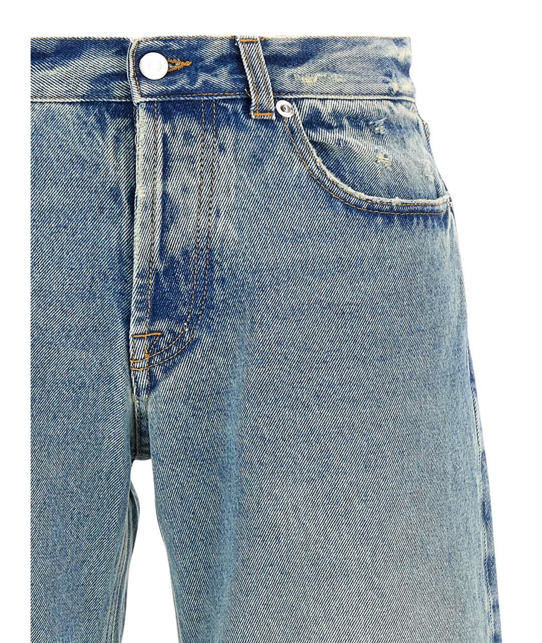 ARMARIUM Голубые хлопковые прямые джинсы, фото 3