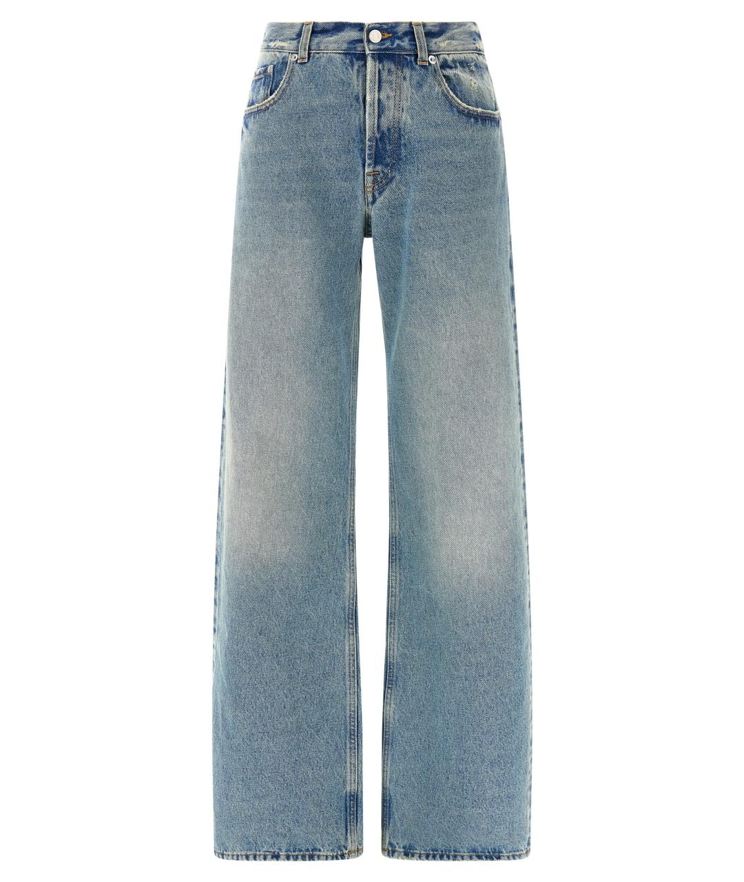 ARMARIUM Голубые хлопковые прямые джинсы, фото 1