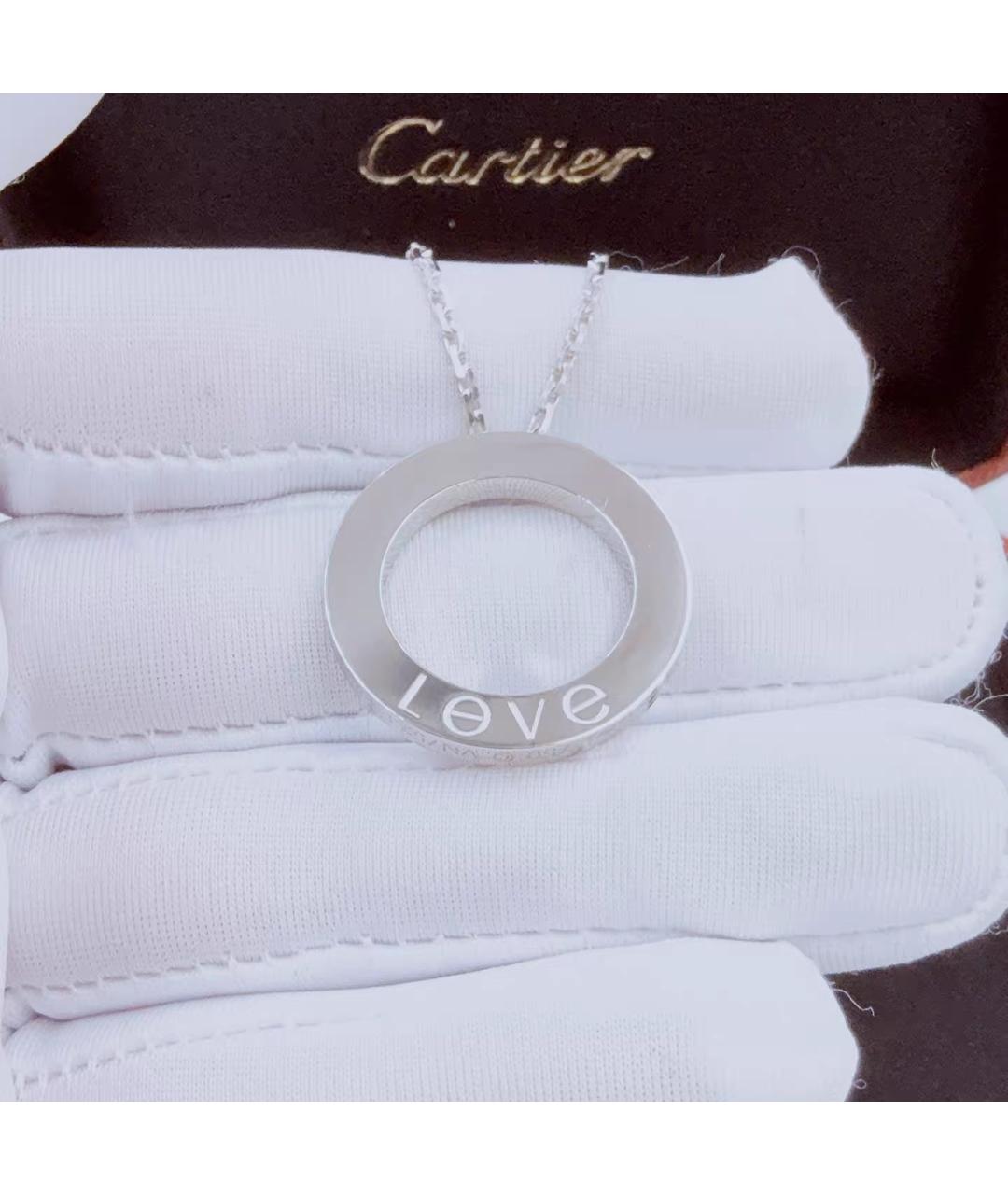 CARTIER Белое колье из белого золота, фото 4