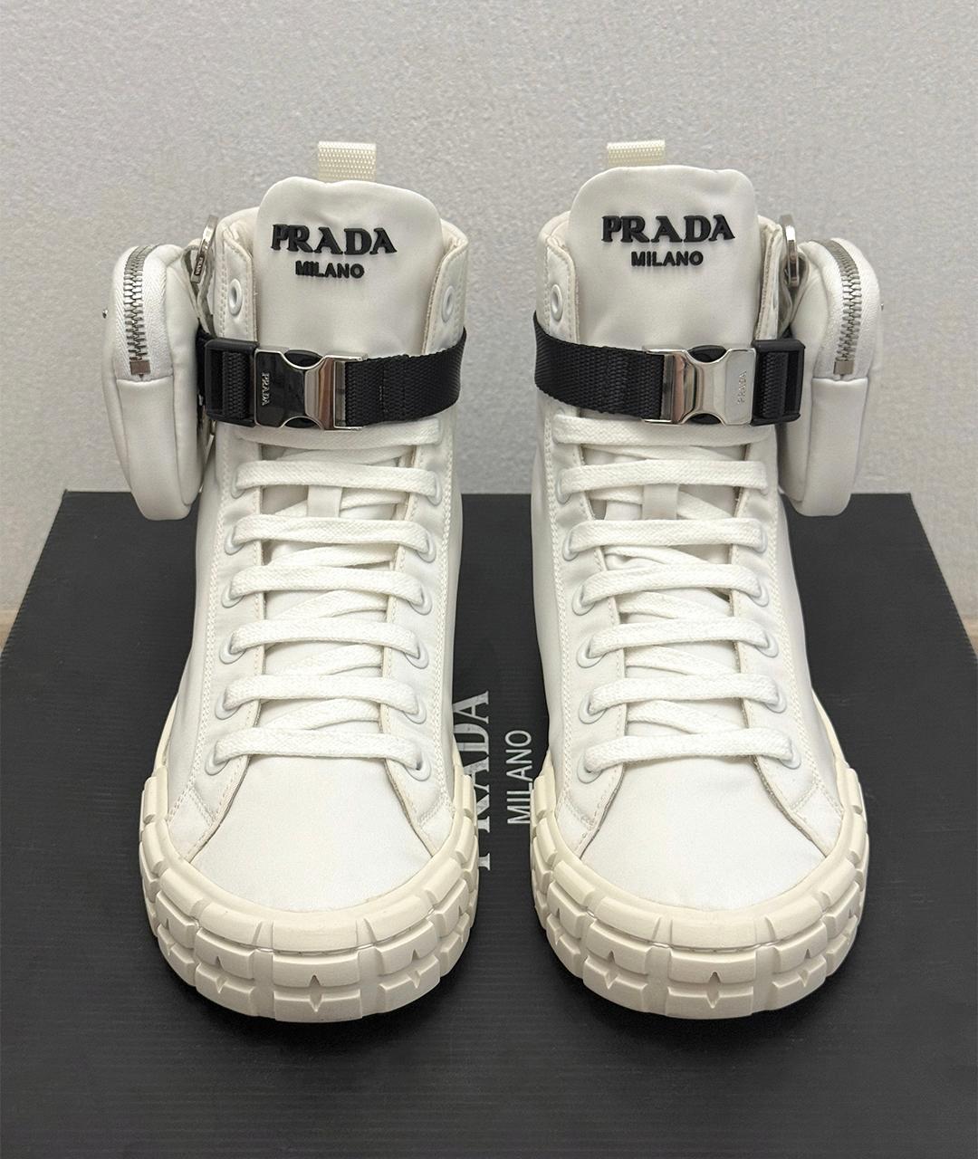 PRADA Белые кеды, фото 3